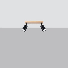 Sollux SL.1291 - Spotlámpa VERDO 2xGU10/10W/230V fekete