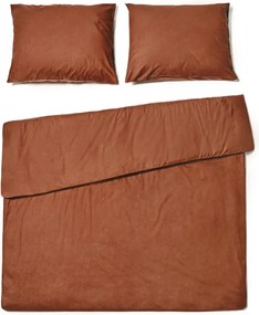 Pamut ágynemű CALMORA barna Ágyneműhuzat mérete: 2 db 70 x 90 cm | 160 x 220 cm