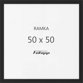 Négyzet alakú képkeret Fekete 50x50 négyzet