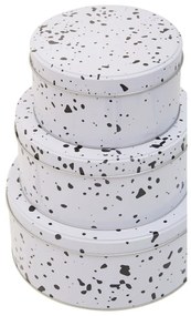 Süteménytartó fém doboz szett 3 db-os Speckled – Premier Housewares