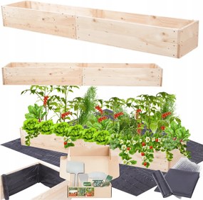 Ágyás magasított zöldséges láda 18x240x30