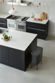 Matt fekete acél érintésre nyíló szelektív szemetes 33 l Bo Touch Bin – Brabantia