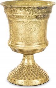 Retro våza kaspó fém arany csésze arany viråg kehely