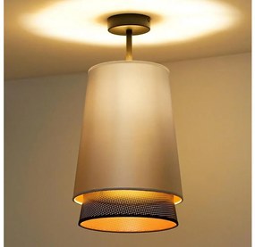 Duolla - Felületre szerelhető csillár BELL SHINY 1xE27/15W/230V átm. 25 cm ezüst/fekete