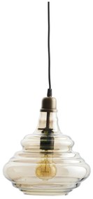 Aranyszínű függőlámpa üveg búrával Pure – WOOOD