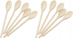 Fa kanál kiskanál mini cukorhoz sóhoz 16cm 10 darab