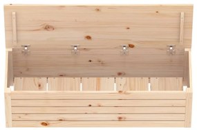 tömör fenyőfa tárolóláda 109 x 36,5 x 33 cm