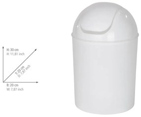 Fehér rozsdamentes acél szemetes 6 l Economic – Wenko