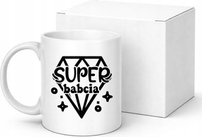 Nagymama napi bögre Szuper Nagymama a világban Vicces Nyomtatás Ajándék 330ml