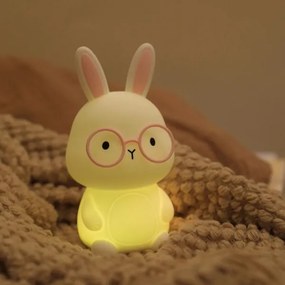 LED RGBW Dimmelhető gyermek érintős lámpa FLORKA LED/1W/5V USB 1200 mAh rózsaszín