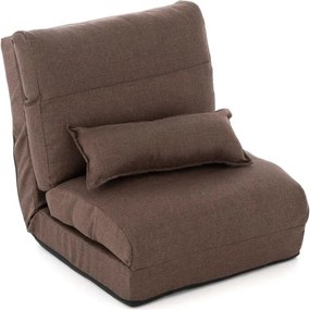 DIVERO TV fotel Relax Lounger Barna