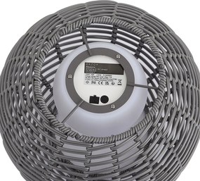 Kültéri asztali lámpa sötétszürke 30 cm LED-del, USB-C-vel újratölthető IP44 - Oli