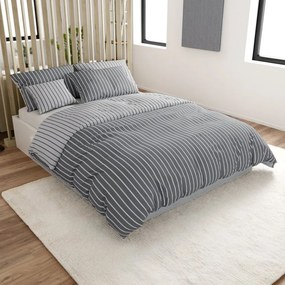 Renforcé pamut ágyneműhuzat CAPRIVI szürke Ágyneműhuzat mérete: 2 db 70 x 90 cm | 200 x 220 cm