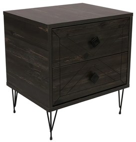 Luna Dark Brown éjjeliszekrény