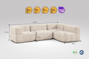 4 Teiliges Modulares Sofa – Beige