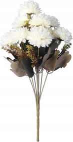 Csokor 9 Krizantém 38CM Fehér Színű Művirág Kiegészítő Kompozíció