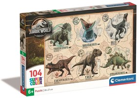 Jurassic World Guide 104 db-os puzzle Clementoni