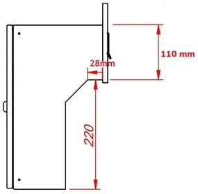 S9 beépíthető postaláda rozsdamentes
