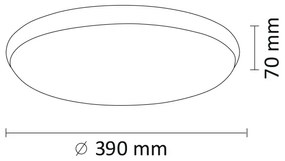 LED Mennyezeti lámpa KERN LED/24W/230V fekete
