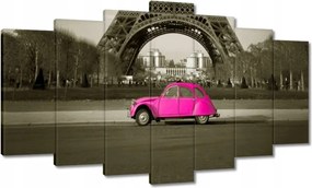 Vászonkép 140x80 Rózsaszín Citroen Párizsban