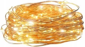 Lámpák Drót 20 Led Elemes Fehér Meleg Fény 2m