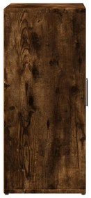 2 db füstös tölgy színű szerelt fa tálalószekrény 60x31x70 cm