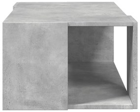 Betonszürke szerelt fa dohányzóasztal 89,5 x 48 x 30 cm