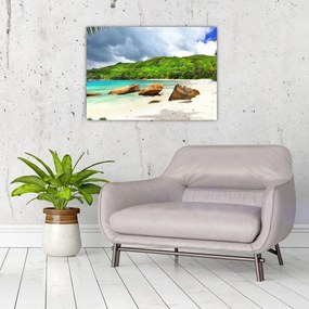 Kép - Takamaka, Seychelles (üvegen) (70x50 cm)