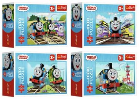Mini puzzle - Thomas and friends - 4 db-os készlet