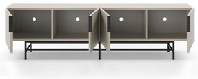 Krémszínű TV-állvány 200x54,5 cm Eldia – Marckeric