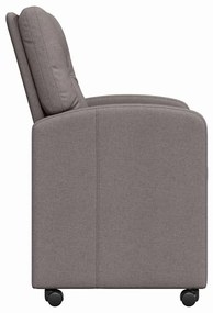 Kerekes Étkező Székek 2 pcs Tópszínű 57 x 67 x 95 cm szövet