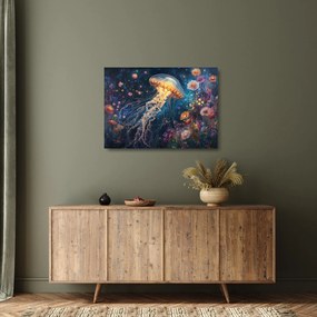 Üveg kép - Varázslatos medúza (70x50 cm)