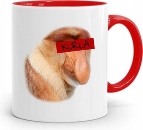 Bögre Piros Hordozó Janusz Tyúk Ajándék fényképes nyomtatással