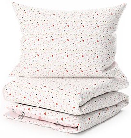 LOVITA babaágynemű-készlet lepedővel, rózsaszín