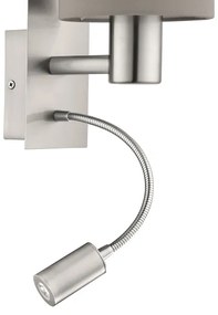 Eglo 96478 - LED flexibilis lámpa PASTERI 1xE27/40W+LED/3,8W taupe