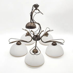 Láncos csillár COBRA 5xE27/60W/230V bronz/patina