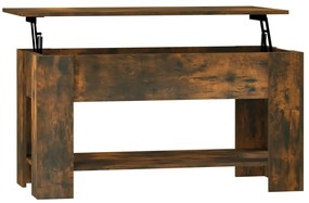 Füstös tölgy színű szerelt fa dohányzóasztal 101 x 49 x 52 cm