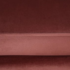 Pad Art-deco stílusban, rózsaszín Velvet anyag/gold chróm-arany, NOBLIN