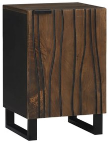 vidaXL Fürdőszobai mosdószekrény ajtóval Dió 38 x 33,5 x 58 cm Faanyag