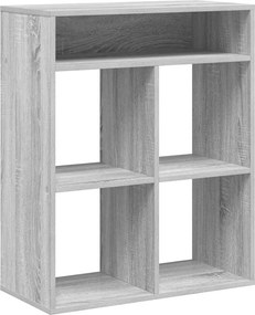 vidaXL könyvszekrény szürke sonoma 66x31x80 cm szerelt fa