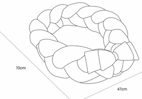 Rózsaszín babafészek 47x70 cm – Meowbaby