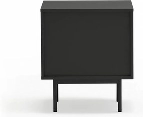 Fekete matt éjjeliszekrény Sierra – Teulat
