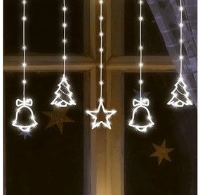 LED Karácsonyi kültéri lánc 186xLED 7m IP44 hideg fehér