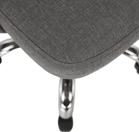 Irodai szék, szürke/króm, EDIZ