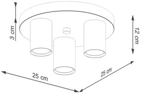 Sollux SL.1464 - spotlámpa LAGOS 3xGU10/10W/230V fehér