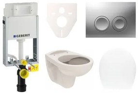 Fali WC szett Geberit befalazáshoz + Ceramia S-Line WC SIKOGE1U3