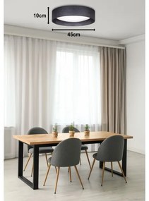 Duolla - LED Mennyezeti lámpa ROLLER LED/24W/230V átm. 45 cm antracit