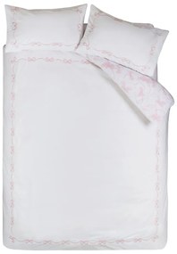 Fehér kétszemélyes ágyneműhuzat 200x200 cm Bow Embroidery – Catherine Lansfield