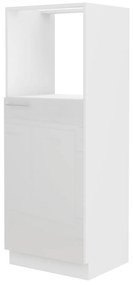 Élelmiszer szekrény a sütőhöz Lavera 60 DKPL 162 1F BB (fehér + fényes fehér). 1032358