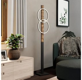 Eglo 900892 - LED Állólámpa BOYAL 2xLED/12W/230V 3000K barna/fekete